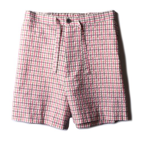 [KIIT] Washable C/PL Check Easy Shorts (Pink)
