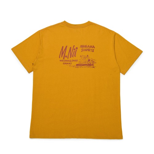 [M.Nii] Retro Logo T-Shirt (Mustard)