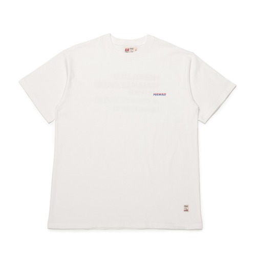 [M.Nii] Hawaii Two Tone T-Shirt (Off White)