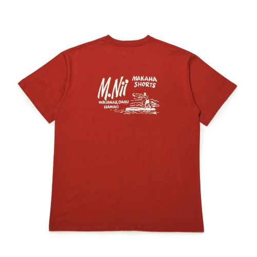 [M.Nii] Retro Logo T-Shirt (Red)