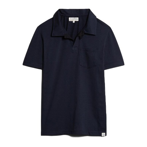 [Merz B. Schwanen] PLP01 Men&#039;s Polo Shirt Pocket (Deep Blue)