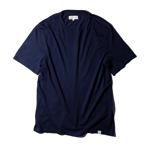 [Merz B. Schwanen] CT01 Men&#039;s Crew Neck T-Shirt (Deep Blue)