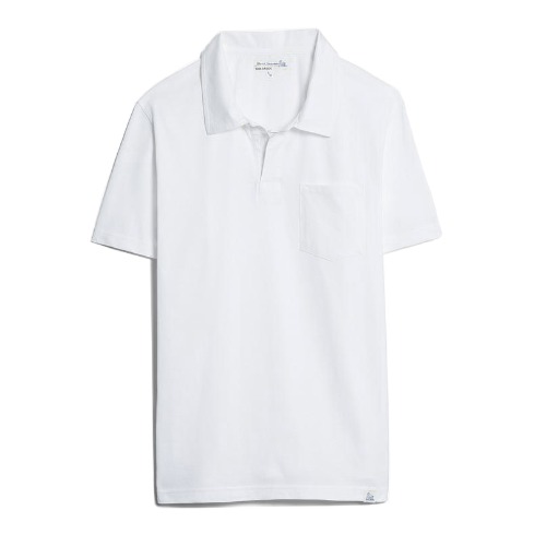 [Merz B. Schwanen] PLP01 Men&#039;s Polo Shirt Pocket (White)