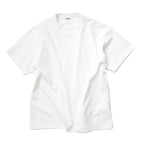 [AUBETT] Opened Giza T-shirts (White)