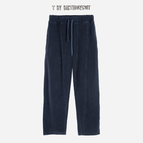 [BIRTHDAYSUIT] Towel Sweat Pants (Navy)