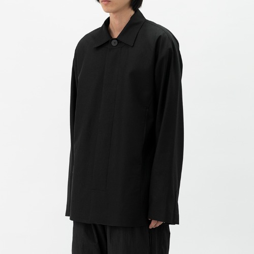 [polyteru] Shirt Coat Jacket (Black)