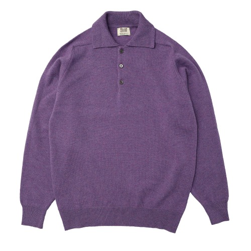 [William Lockie] Lambswool Pullover Sportshirts (Clematis)