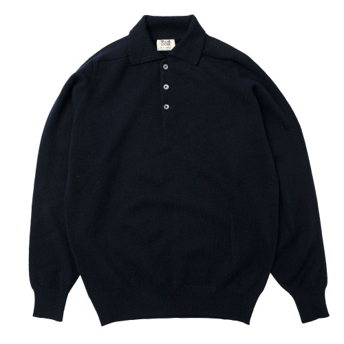 [William Lockie] Lambswool Pullover Sportshirts (Scots Navy)