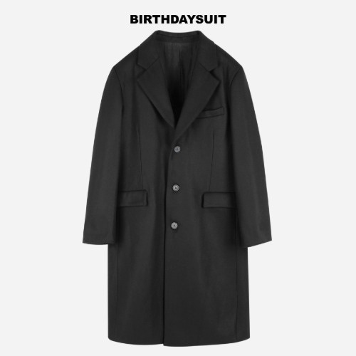 [BIRTHDAYSUIT] Chesterfield Coat (Black)