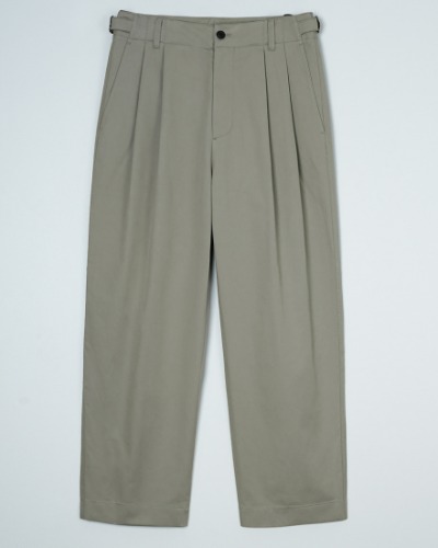 [INTHERAW] TRAVELLER CHINO PANTS TYPE1 (OLIVE GREY)
