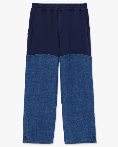[TYPING MISTAKE] MIXED DENIM EASY PANTS (NAVY)