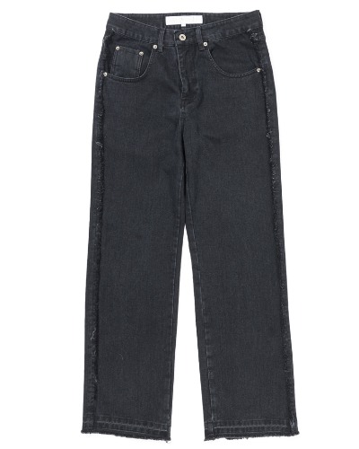 [YEAh] SEW-UP JEANS (WASHED BLACK)