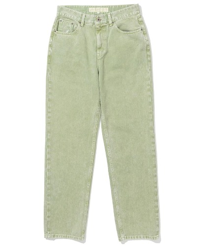 [YEAh] DYED JEANS (LIGHT GREEN)