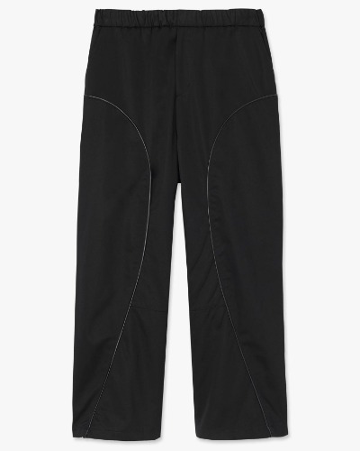 [TYPING MISTAKE] PIPING BANDING WIDE PANTS (BLACK)
