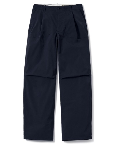 [POTTERY] ONE-PLEATED FATIGUE PANTS (DARK NAVY)