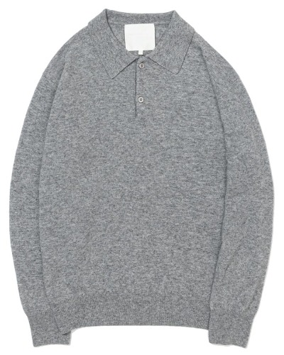 [YEAh] CASHMERE COLLAR KNIT (GRAY)