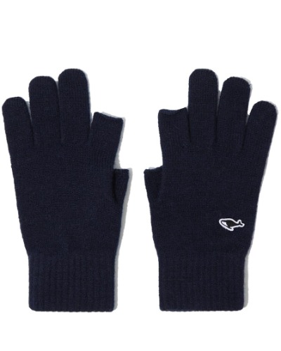 [NEITHERS] BASIC THUMB-INDEX FINGER KNITTED GLOVES (NAVY)
