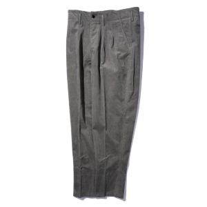 [AUBETT] Corduroy 2 Tuck Trousers (Grey)