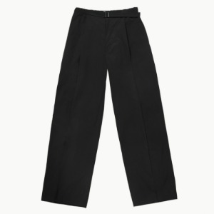 [AMOMENTO] BELTED TUCK PANTS (CHARCOAL)