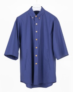 [DOCUMENT] SOFT TYPEWRITER RELAXED BUTTON DOWN SHIRT (BLUE)