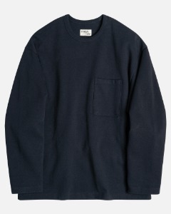 [ROUGH SIDE] LONG SLEEVE (NAVY)