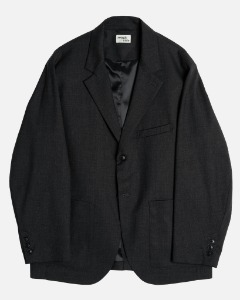 [ROUGH SIDE] CLUB JACKET (CHARCOAL)