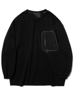 [WELTER EXPERIMENT] OUT POCKET COVER LONG SLEEVE (BLACK)