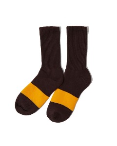 [NEITHERS] NOT SOLID SOCKS (BROWN ORANGE)