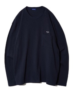 [NEITHERS] 1-POCKET L/S T-SHIRT (NAVY)