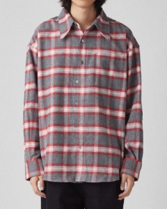 [HATCHINGROOM] ARCHIVE SHIRT (FLANNEL RED CHECK)