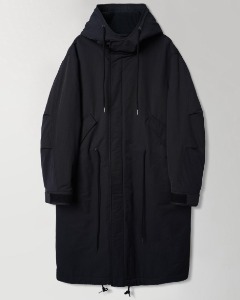 [INTHERAW] TECHNICAL LONG PARKA (BLACK)