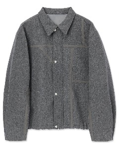 [TYPING MISTAKE] MOUTON DETAIL PUFFER JACKET (CHARCOAL)
