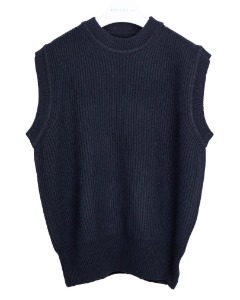 [DOCUMENT] RELAXED VEST (NAVY)