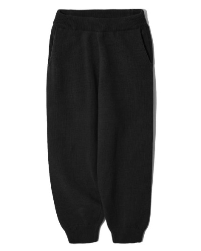 [NEITHERS] OVERSIZED KNITTED PANTS (BLACK)