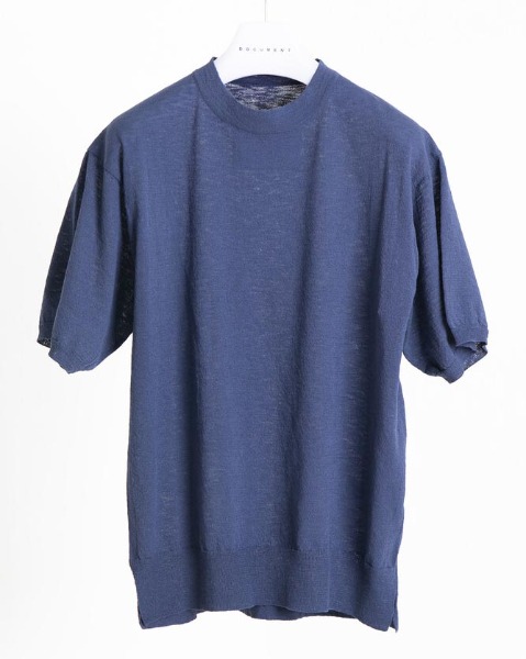 [DOCUMENT] RELAXED SWEATER (NAVY)