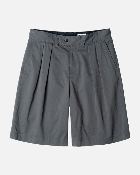 [ROUGH SIDE] 2TUCK SHORTS (SPACE GREY)