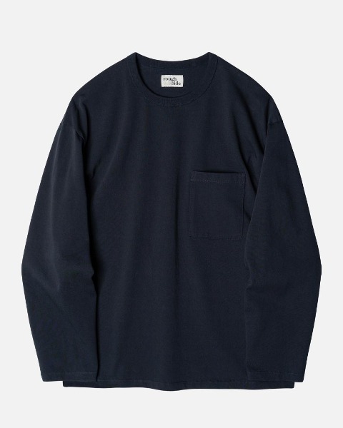 [ROUGH SIDE] PRIMARY LONG SLEEVE (NAVY)