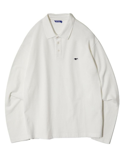 [NEITHERS] BASIC POLO L/S SHIRT (OFF WHITE)