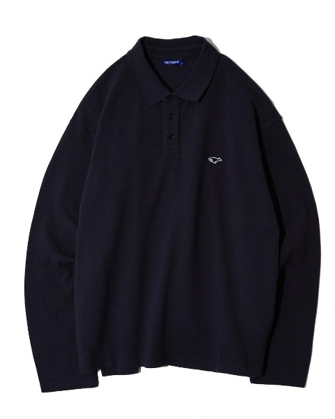[NEITHERS] BASIC POLO L/S SHIRT (NAVY)