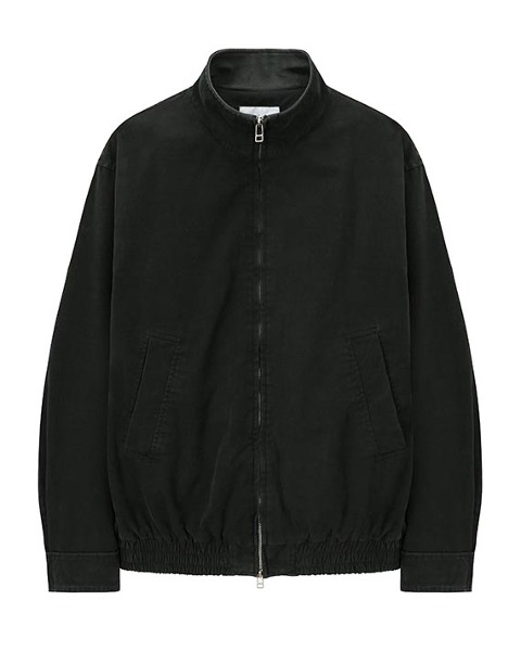 [ART IF ACTS] WASHED LEATHER COLLAR JACKET (BLACK)