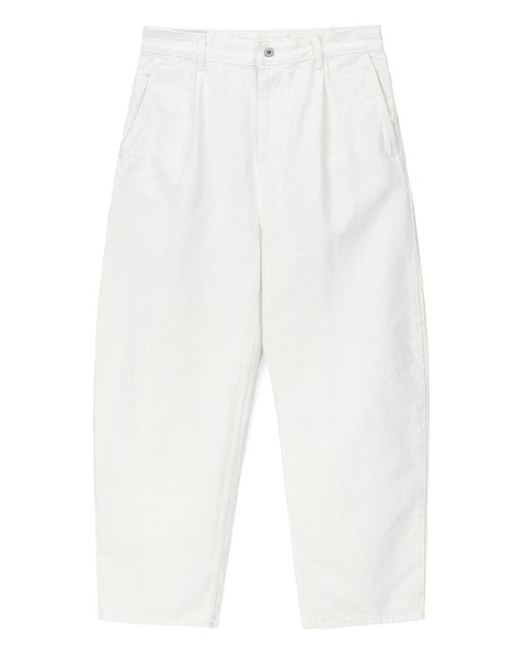 [ART IF ACTS] ONE TUCK CURVE DENIM PANTS (OFF WHITE)