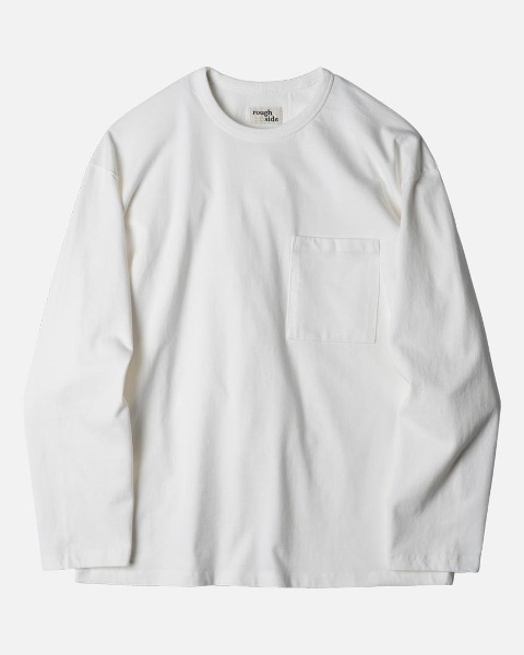[ROUGH SIDE] PRIMARY LONG SLEEVE (OFF WHITE)