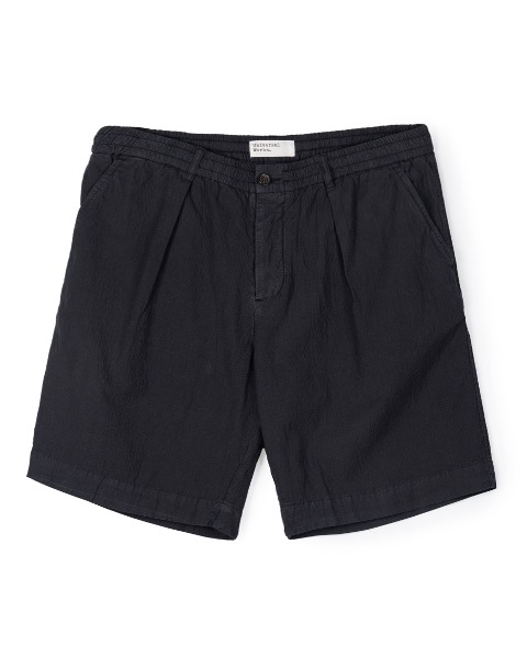 [UNIVERSAL WORKS] PLEATED TRACK SHORT (NAVY)