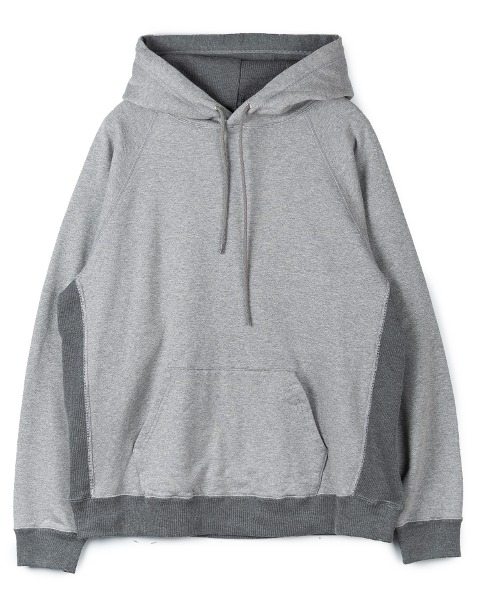 [NANAMICA] HOODED PULLOVER SWEAT (HEATHER GRAY)