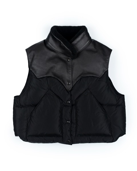 [ROCKY MOUNTAIN FEATHERBED] ANNELLE VEST (BLACK)