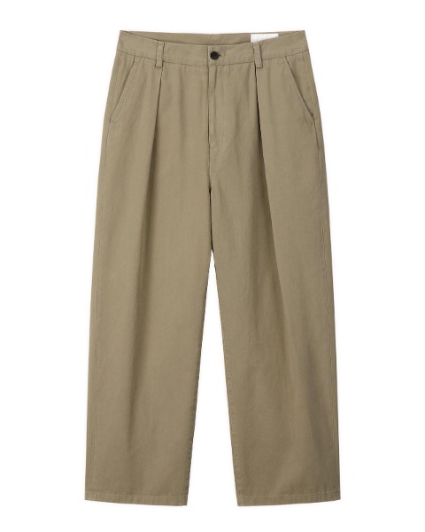 [ART IF ACTS] ONE TUCK CHINO PANTS (BEIGE)