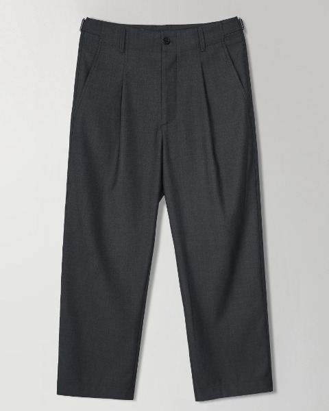 [INTHERAW] STRUCTURED SLACKS (ANTHRACITE)