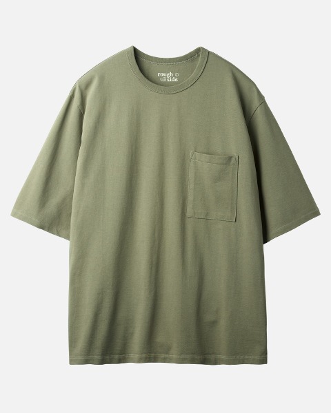[ROUGH SIDE] PRIMARY HALF SLEEVE (DUSTY OLIVE)